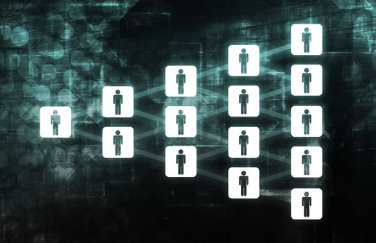 Peer to Peer P2P File Sharing Diagram