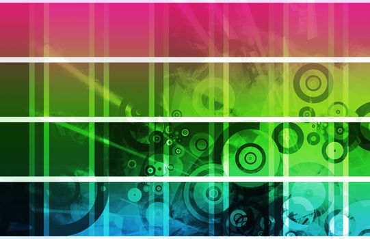 Website Headers Design Clip Art Set Blank
