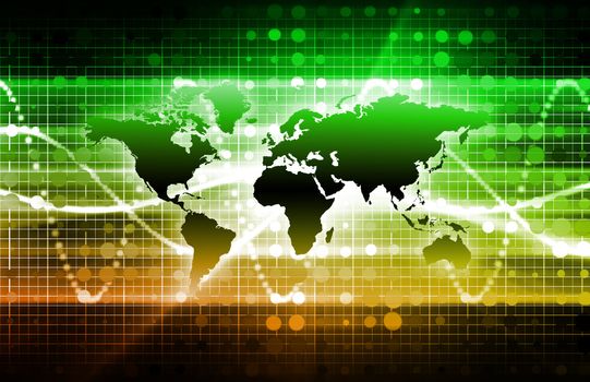 Orange Global Business Presentation as a Abstract