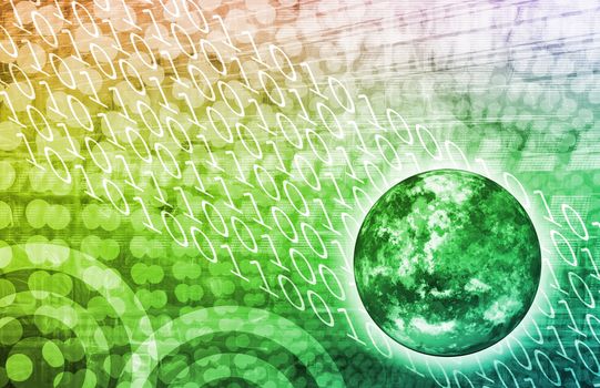 Global Business Color Technology Abstract in Colors