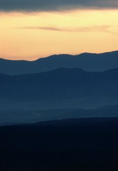 Sunset in desert, Arizona