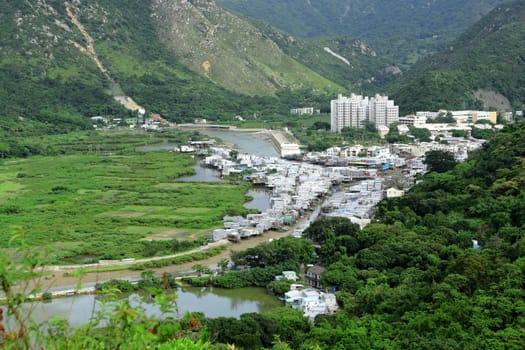 Tai O fishing village view from high