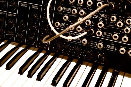Legendary analog synthesizer from the seventies - Korg MS-20