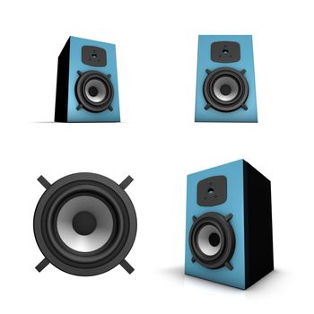 Rendering of an isolated speaker in different perspective