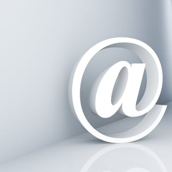 Rendering of an e-mail symbol