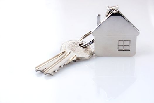 real estate - keys isolated on white background
