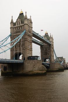 Tower Bridge in London, England. European turist attraction