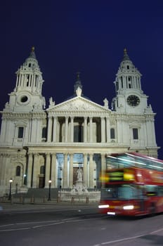 English landmark St Paul's Cathedral in London