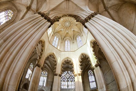 interior of Santa Maria da Vitoria Monastery, Batalha, Estremadura, Portugal
