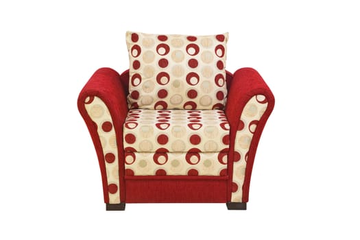 A armchair isolated on a white background with clipping path