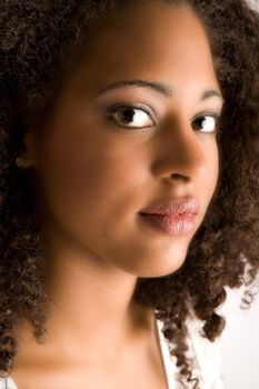 Portrait of a african girl with make-up