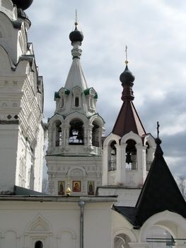 Temple; a chapel, church, a monastery, a temple