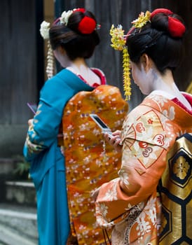 Kyoto, OCT  22: a participants on The Jidai Matsuri ( Festival of the Ages) held on October 22 2009  in Kyoto, Japan . It is one of Kyoto's renowned three great festivals