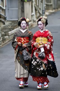 Kyoto, OCT  22: a participants on The Jidai Matsuri ( Festival of the Ages) held on October 22 2009  in Kyoto, Japan . It is one of Kyoto's renowned three great festivals