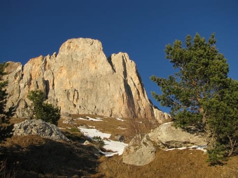 Ridge; rocks; a relief; a landscape