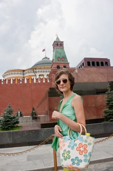 	
girl in Moscow on Red Square 