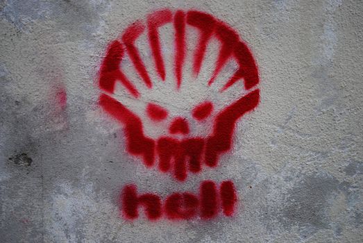 An anti-Shell stencil.