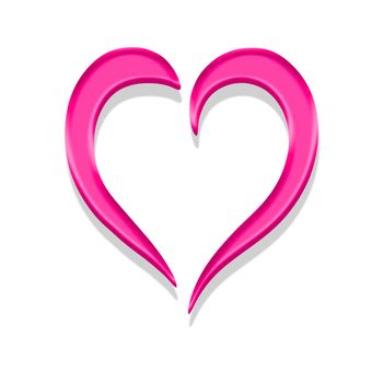 An image of a nice abstract pink heart
