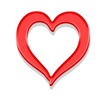 An image of a nice abstract red heart