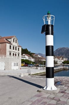 Black and white lighthouse