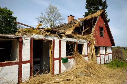A very old abandoned house in ruin