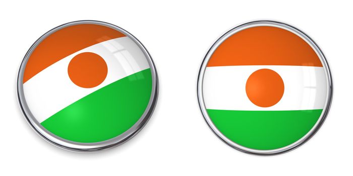 button style banner in 3D of Niger