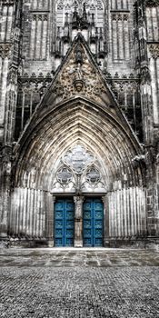 gothic cathedral in magdeburg germany