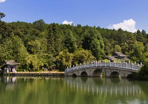 Black Dragon Pool in Jade Spring Park, Lijiang, China