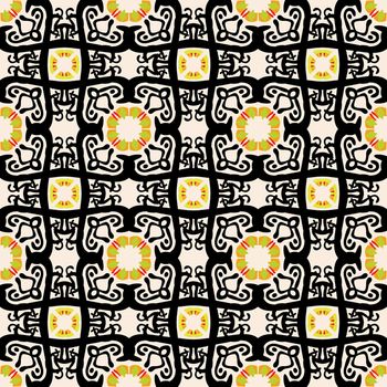 Seamless background pattern constructed from the Arabic letter Lam