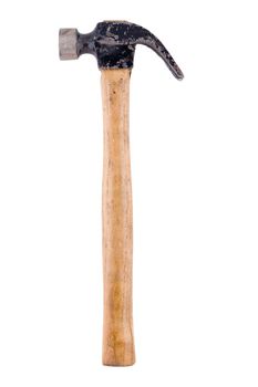 front view of carpentry hummer on white background