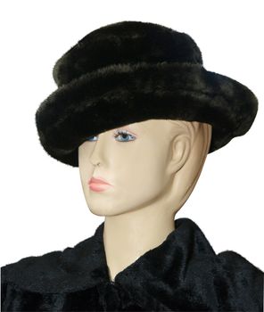 Mannequin in Fur isolated with clipping path