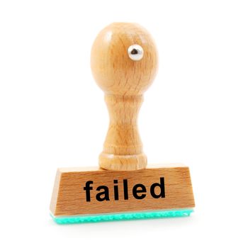failed stamp in office showing failure concept with copyspace