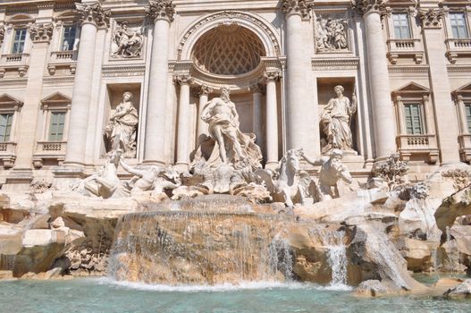 Baroque Trevi Fountain (Fontana di Trevi) in Rome, Italy
