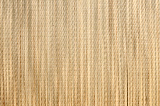 Uniform Tan Bamboo Mat Background Overhead Image.