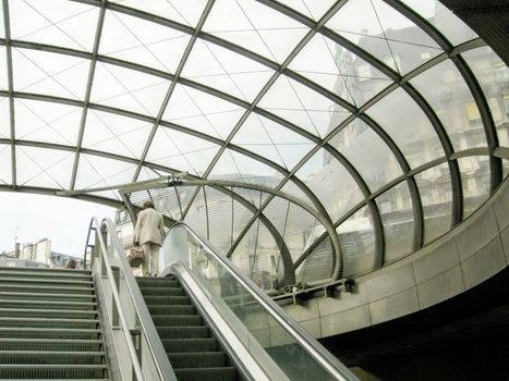 Subway underground metro tube station