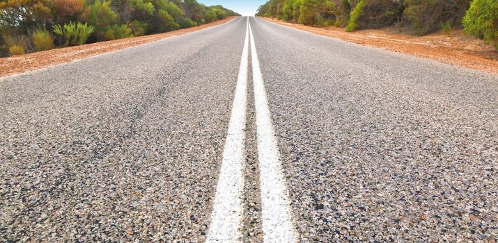 An image of an Australian desert road