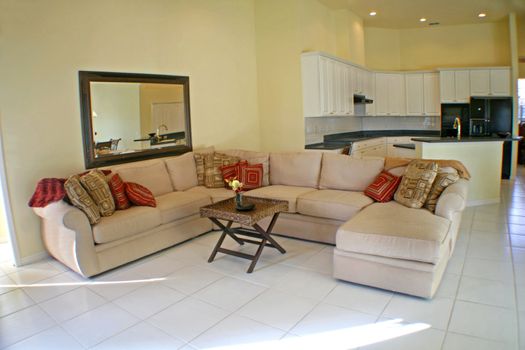 An Interior Living Room of a Home