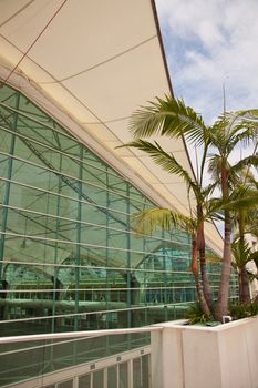 San Diego Convention Center Building Architectural Abstract.