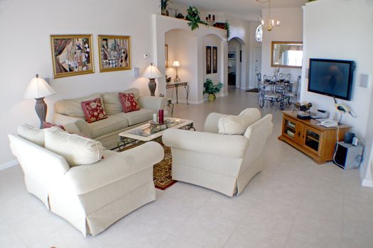 An Interior Living Room in a Home.