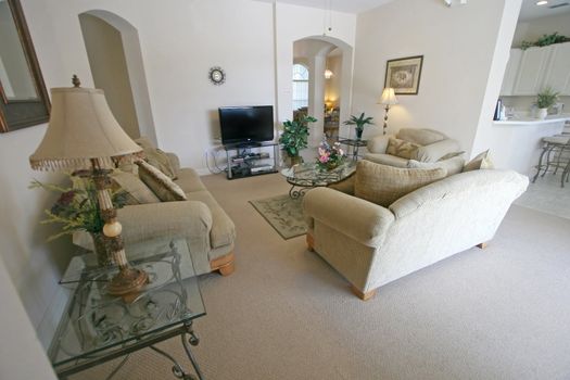 An Interior Living Room in a Home