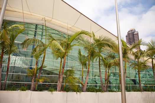 San Diego Convention Center Building Architectural Abstract.