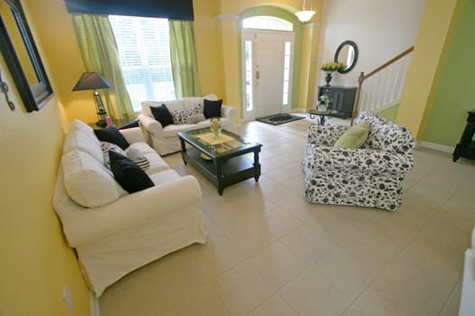 An Interior Sitting Room of a Home