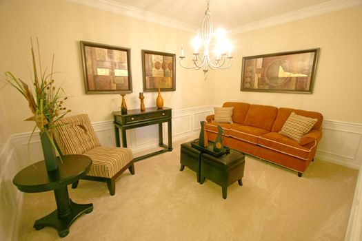 An Interior Sitting Room in a Home