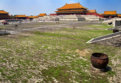 The main Courtyard of the Forbidden City in Beijing, China, July 20 2010. To relieve congestion 70% of the Forbidden City is to open to the public by 2020, instead of the current 30%.