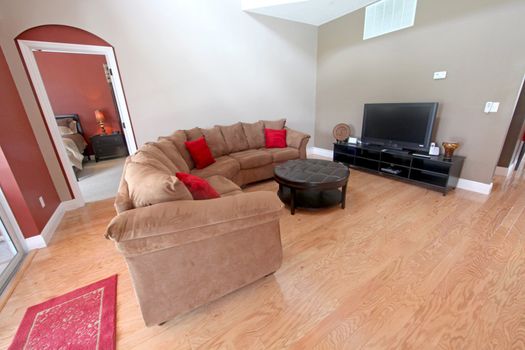 An Interior Living Room in a Home