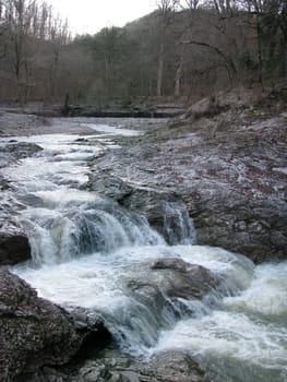 Falls, the river, stream, water, moisture