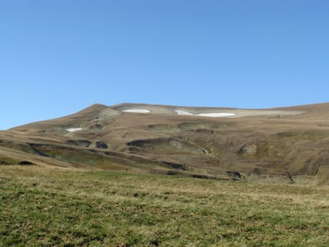 A plateau of Lago-Naki; the main Caucasian ridge