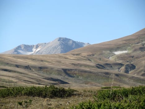 A plateau of Lago-Naki; the main Caucasian ridge