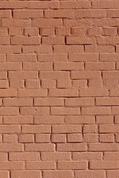 The Background with old red painted brick wall