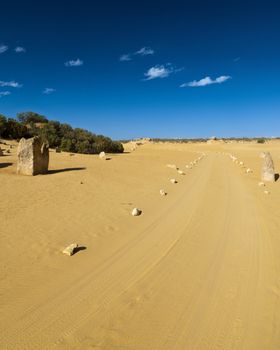 An image of a desert road in Australia
